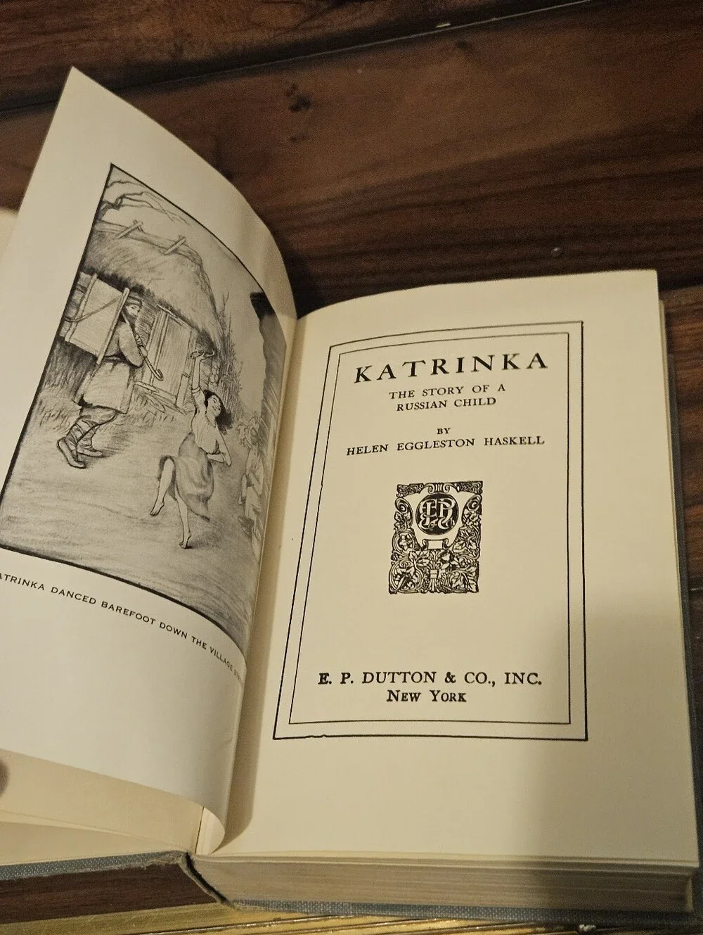 Vintage Russia Children's Book Katrinka Story of a Russian Child 1966 Hardcover
